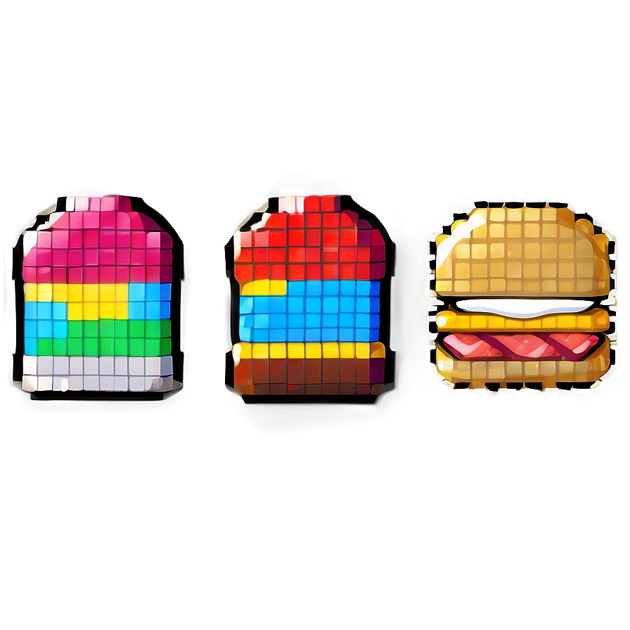 Pixel Food Icons Set Png Jwd82