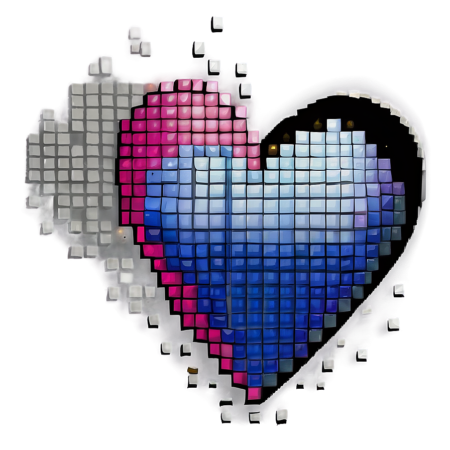 Pixel Heart Design Png 82