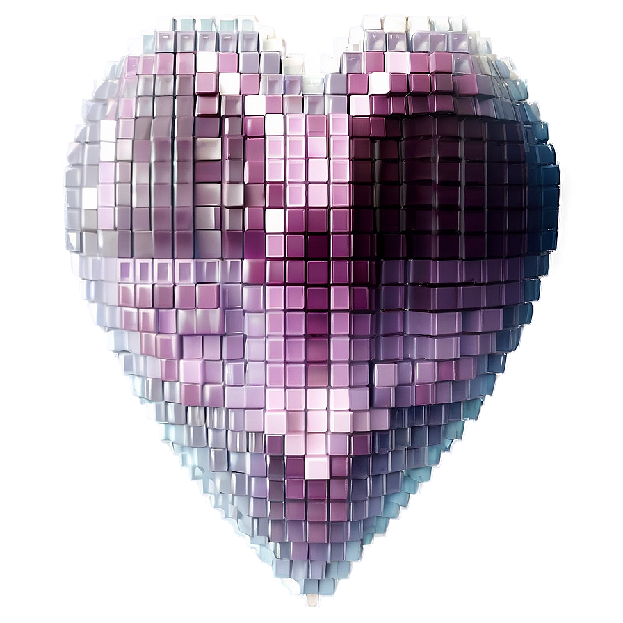 Pixel Heart Design Png Pob