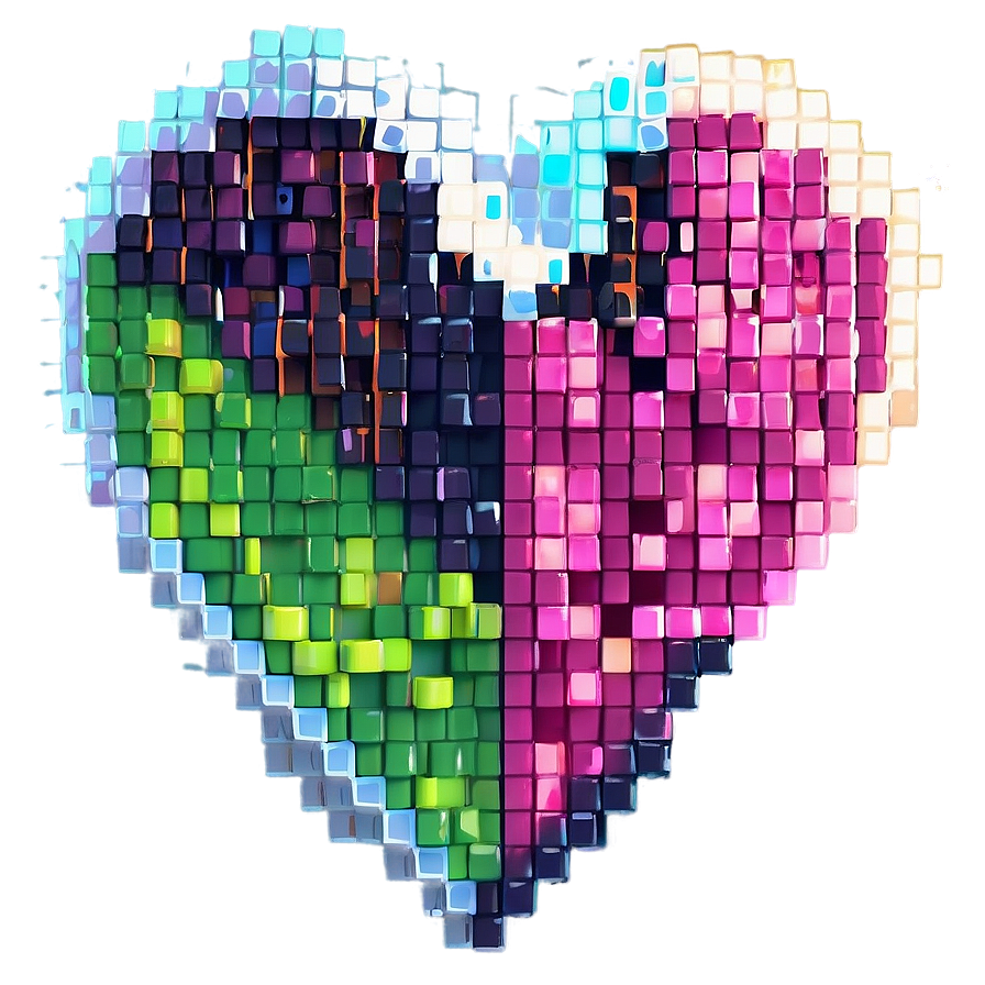 Pixel Heart Game Art Png 06202024