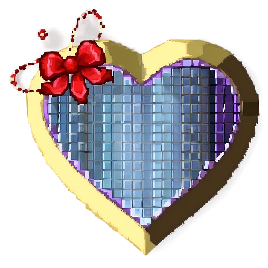 Pixel Heart Gift Png 05252024