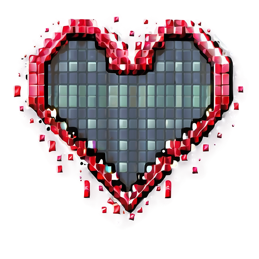 Pixel Heart Wallpaper Png Wga55