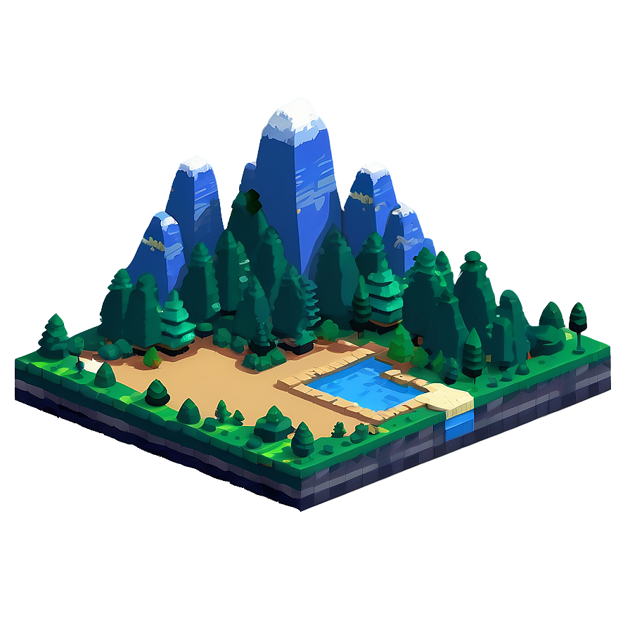 Pixel Landscape Wallpaper Png 06112024