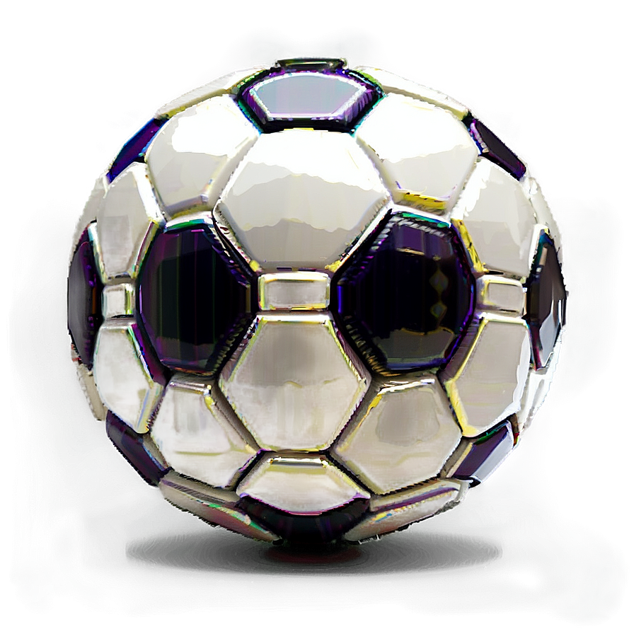 Pixel Style Soccer Ball Png 4