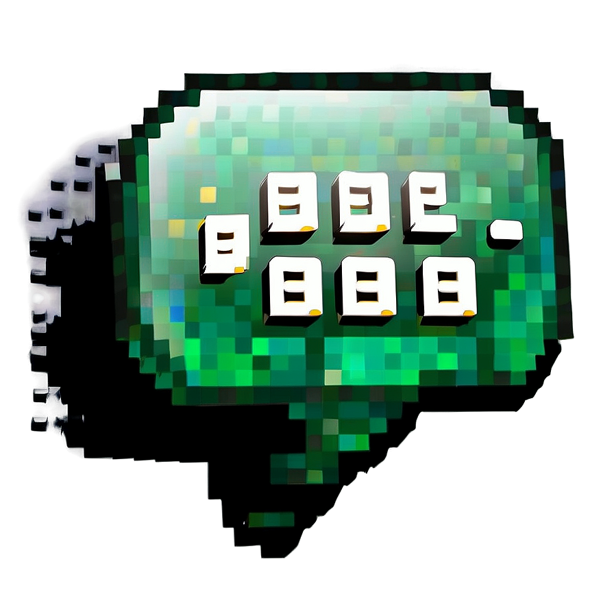 Pixel Style Speech Bubble Png 56