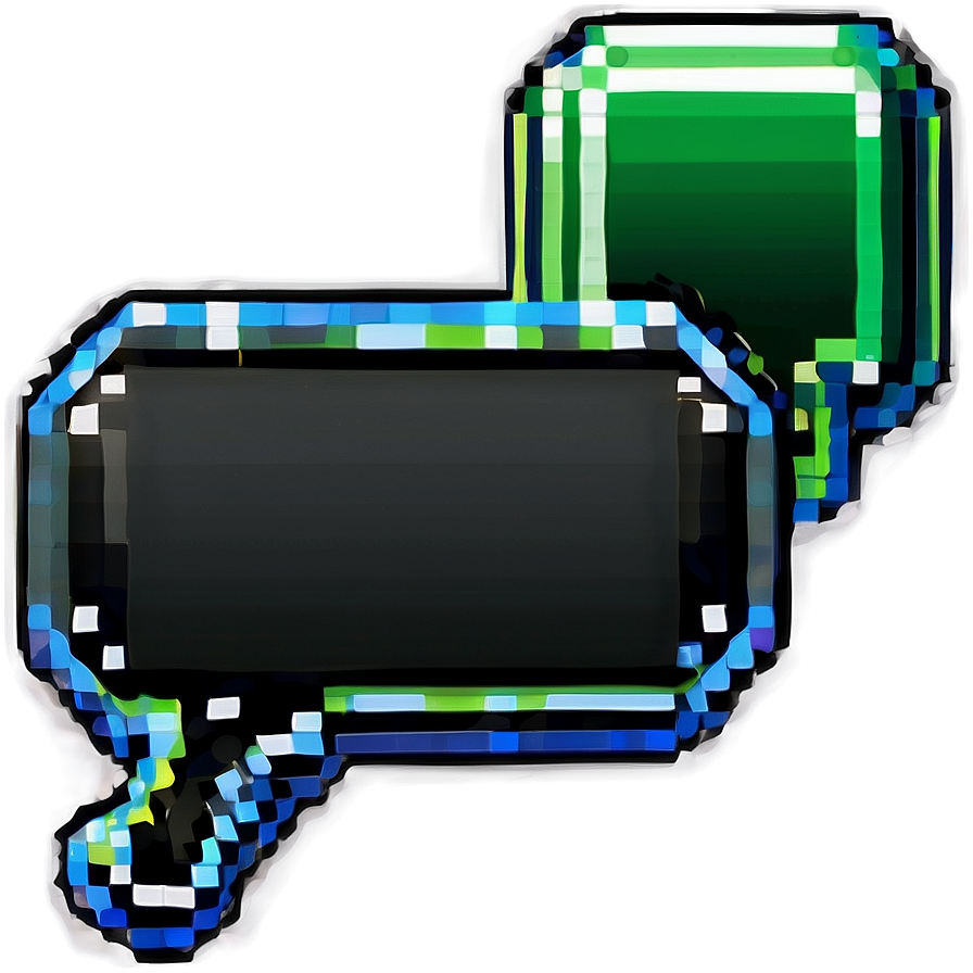 Pixel Style Speech Bubble Png Dmc69