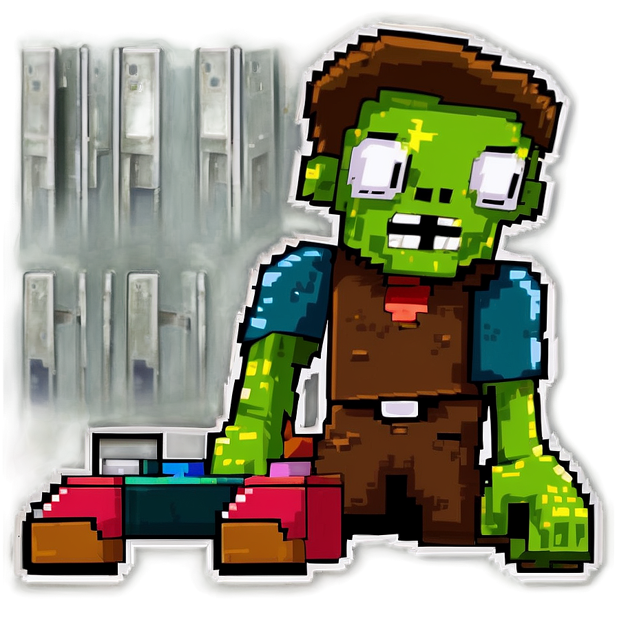 Pixel Zombie Character Png 84