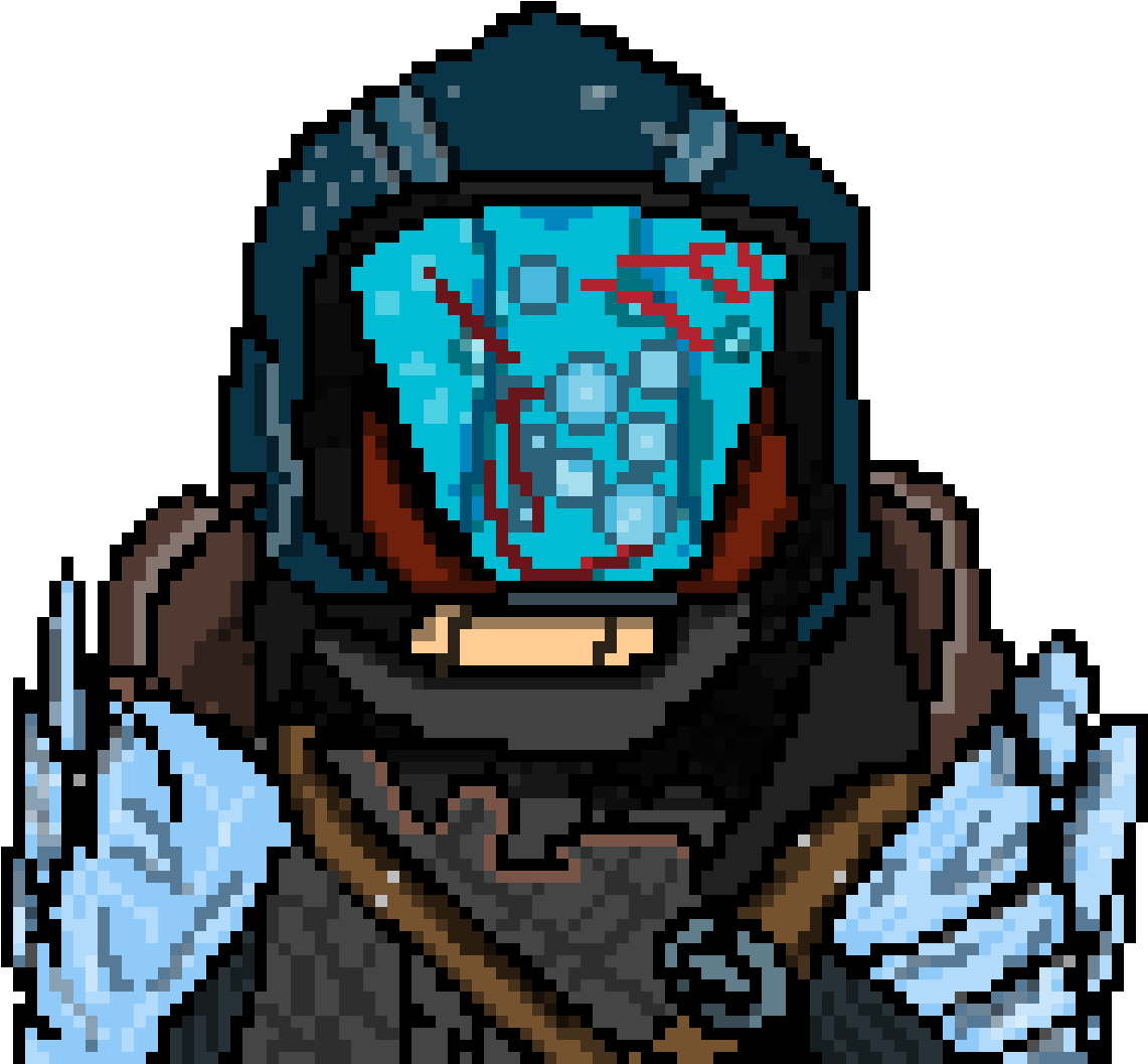 Pixelated Astronaut Portrait