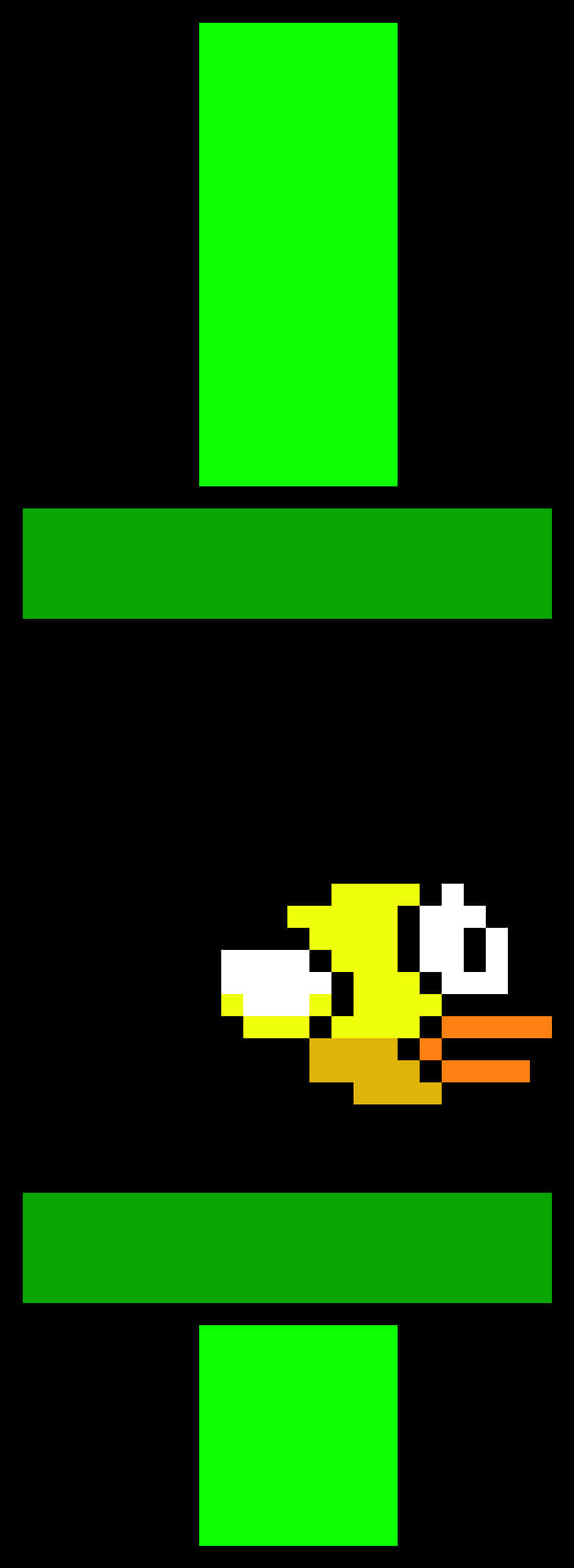 Pixelated Bird Game Flappy Bird