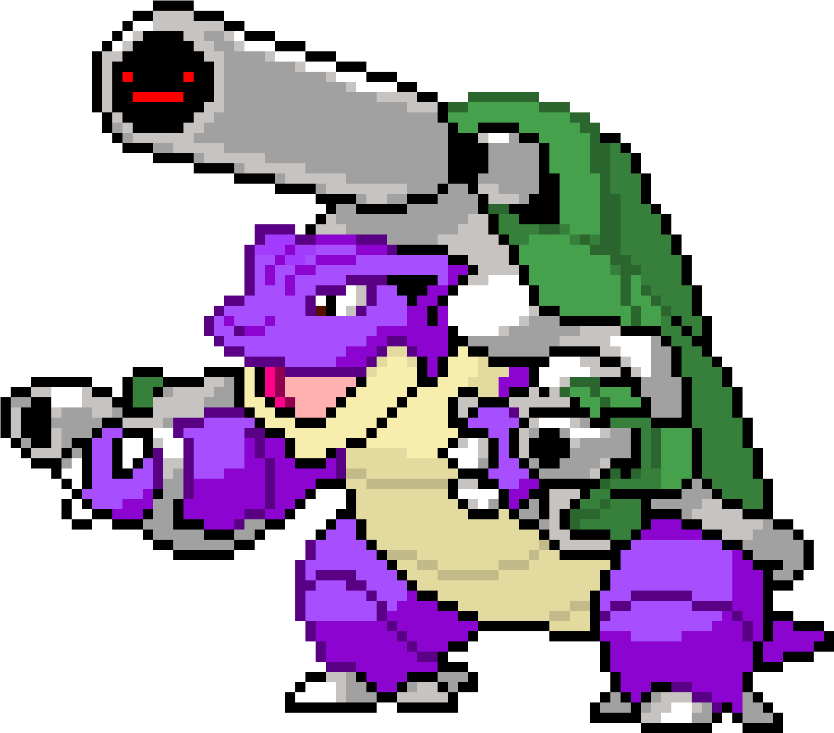 Pixelated Blastoise Pokemon