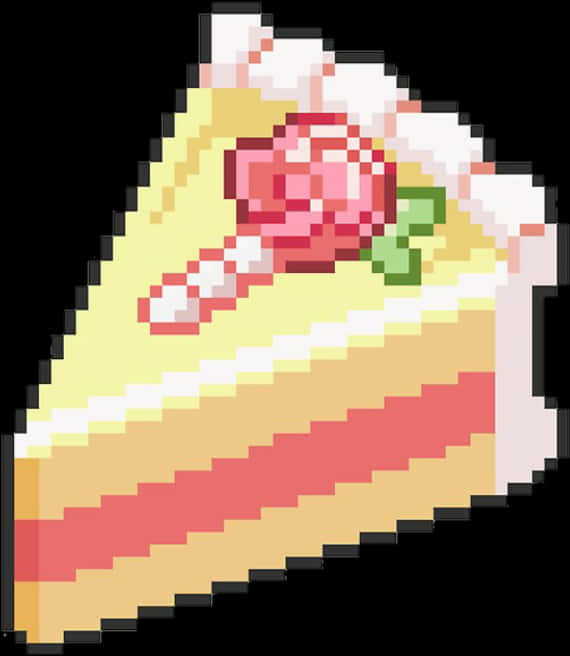 Pixelated Cake Slice