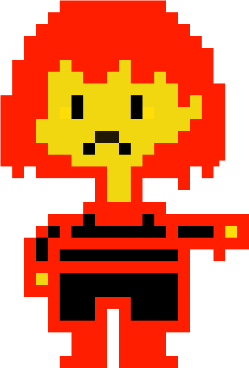 Pixelated Character With Gun