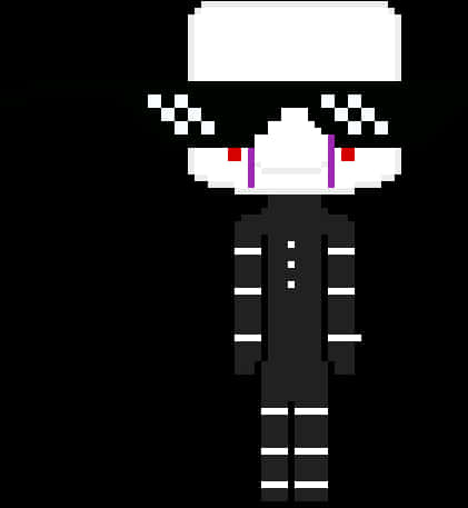 Pixelated_ Character_ With_ M L G_ Glasses