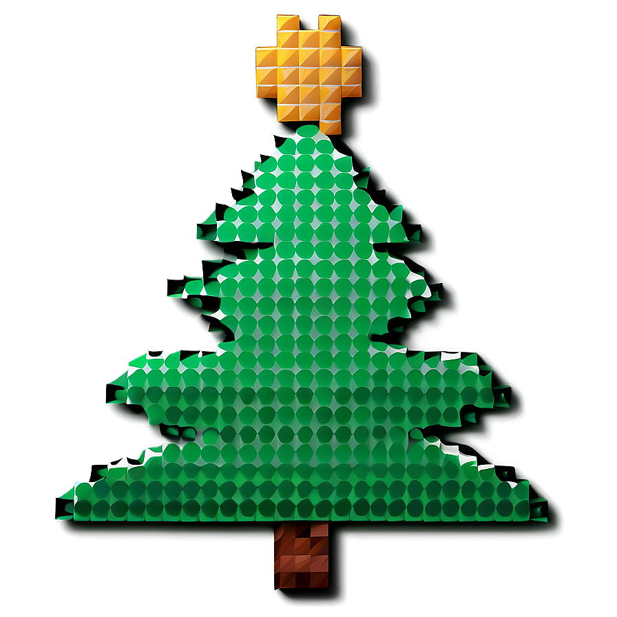 Pixelated Christmas Tree Png 68