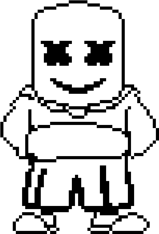 Pixelated D J Marshmello