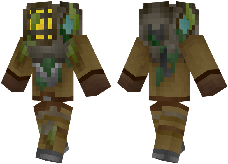 Pixelated Diver Character Model