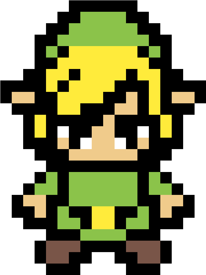 Pixelated Elf Character