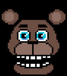 Pixelated Freddy Fazbear Portrait