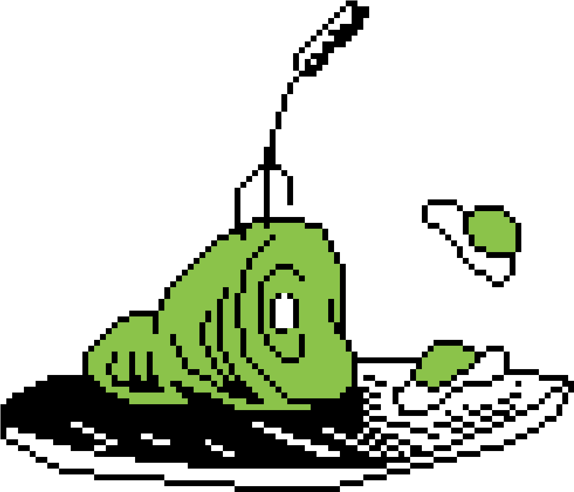 Pixelated Green Fishwith Antenna