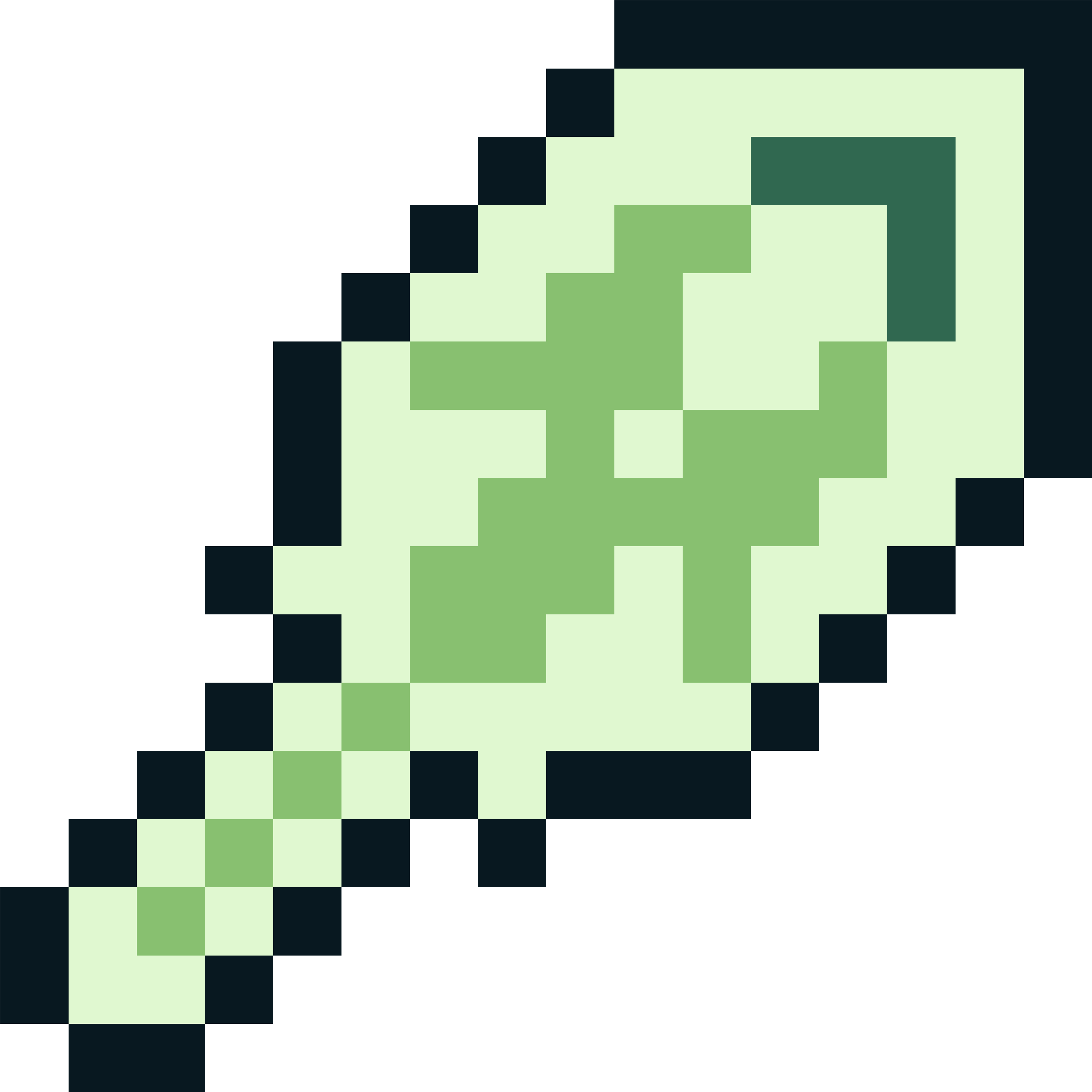 Pixelated_ Green_ Heart