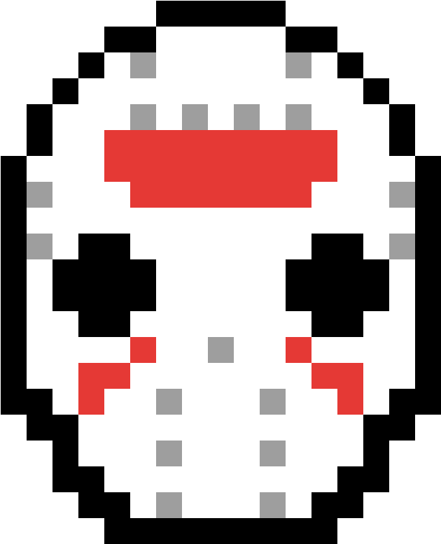 Pixelated Hockey Mask Jason Voorhees