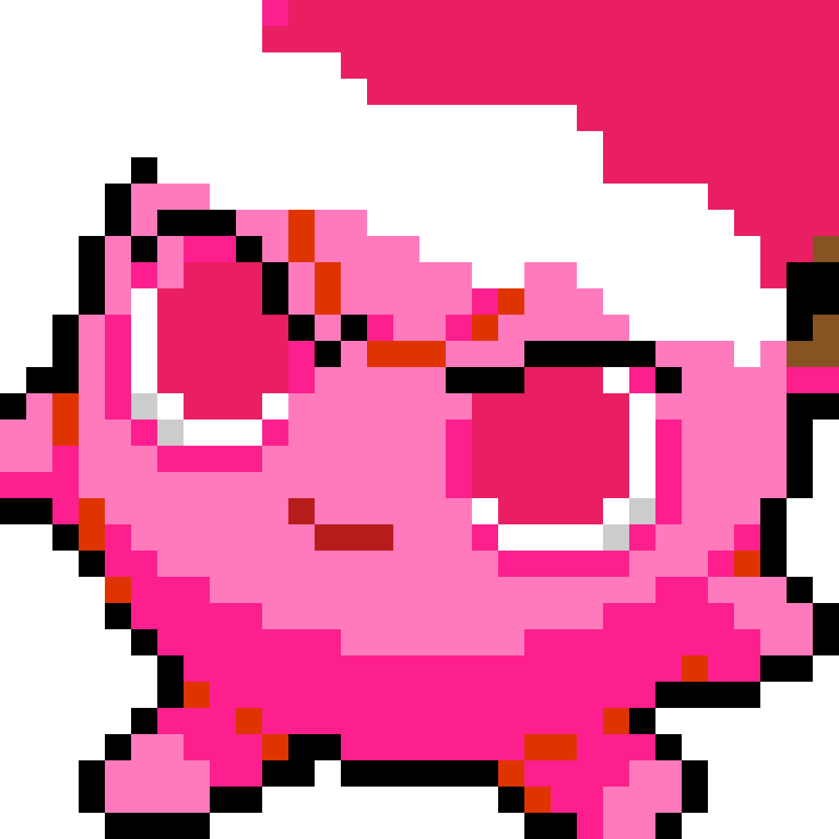 Pixelated Jigglypuff Art