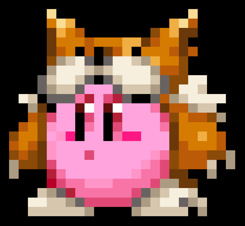 Pixelated_ Kirby_ Character