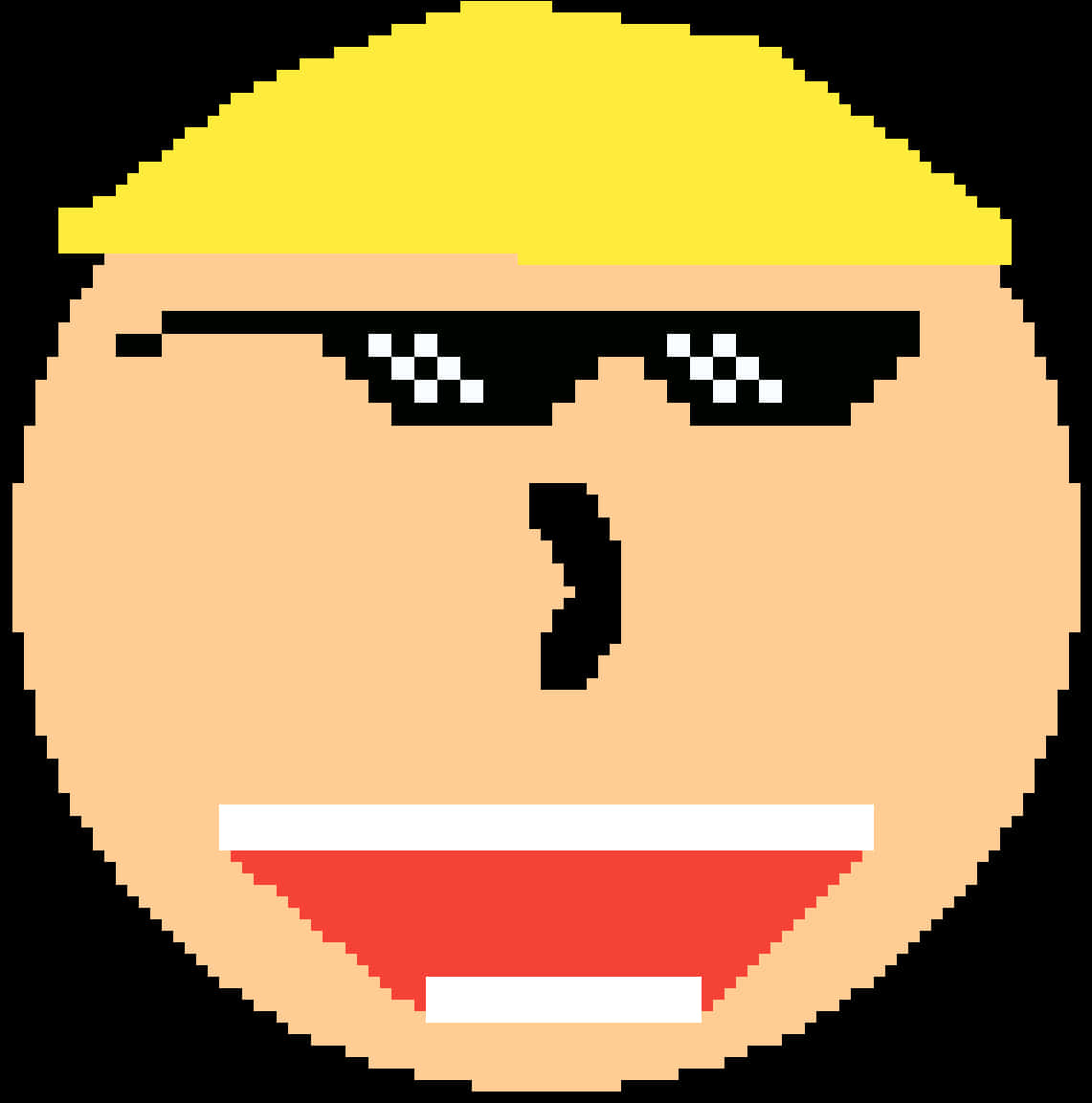 Pixelated_ M L G_ Glasses_ Face_ Avatar