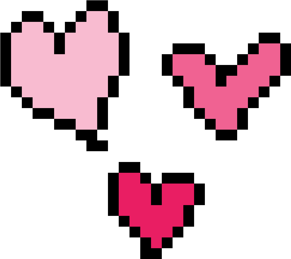 Pixelated Minecraft Hearts