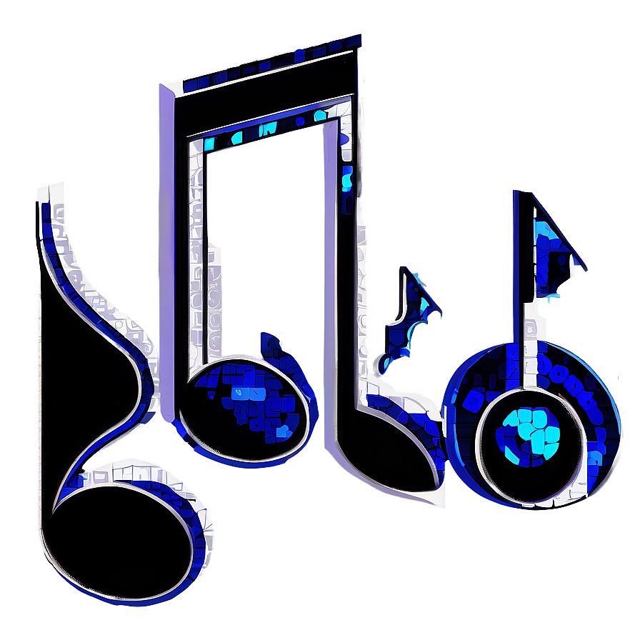 Pixelated Music Note Png Rbg29