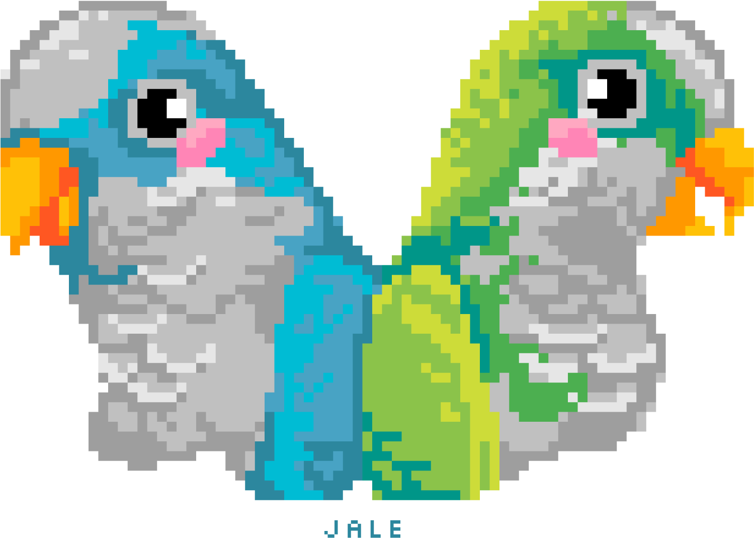 Pixelated Parrot Pals