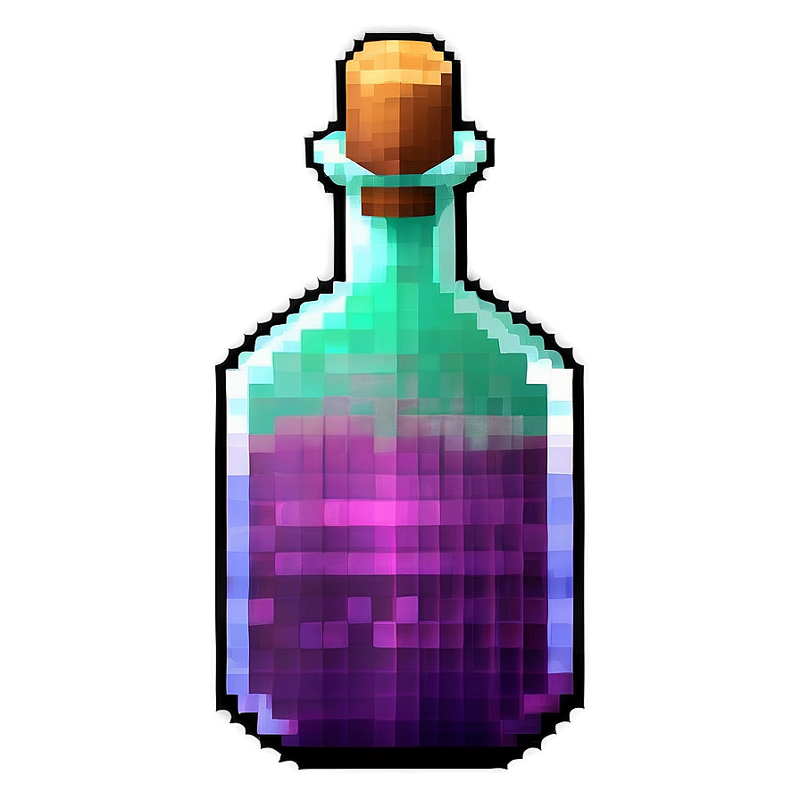 Pixelated Potion Bottle Png Goc99