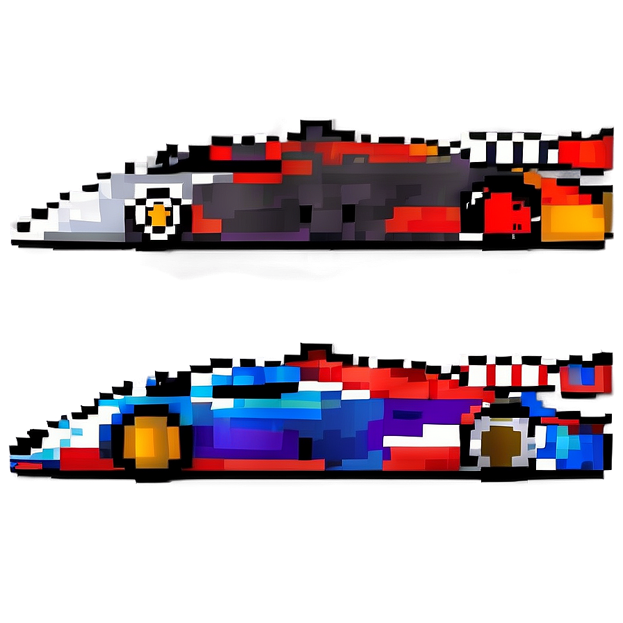 Pixelated Race Car Png Ixd