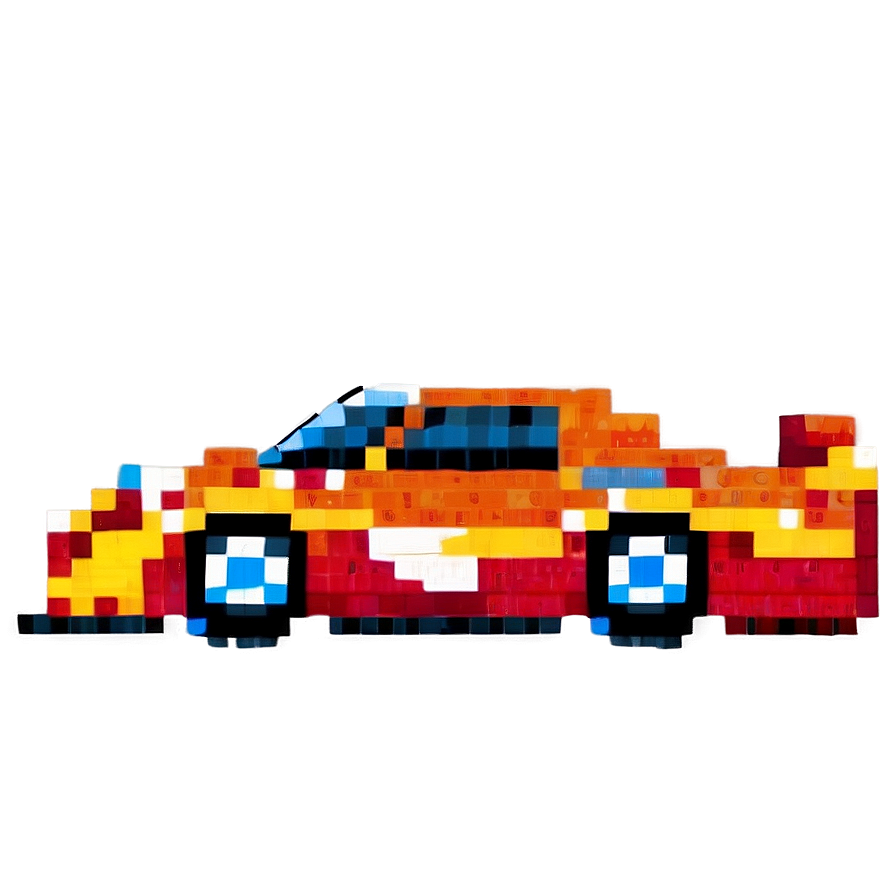 Pixelated Racing Car Png Nrc41