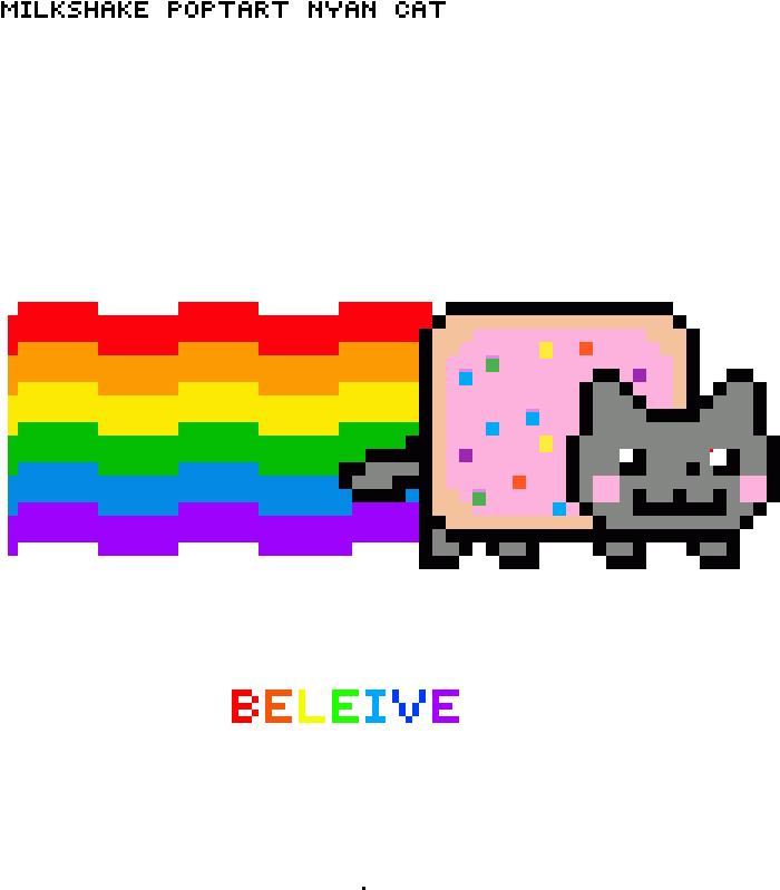 Pixelated Rainbow Nyan Cat