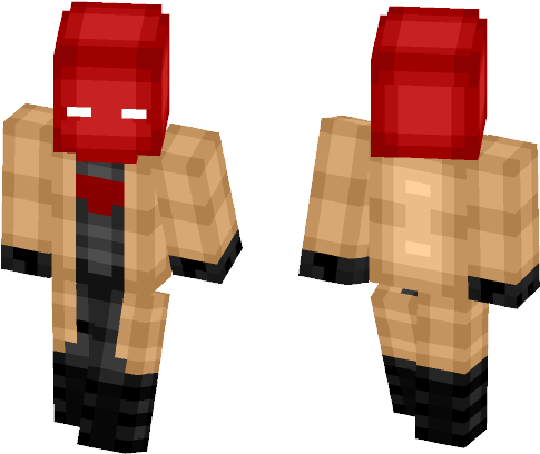 Pixelated Red Head Figure