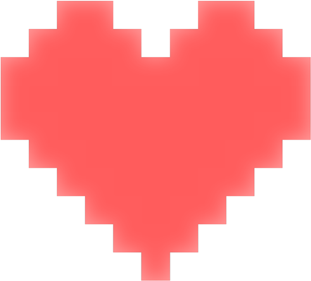 Pixelated Red Heart