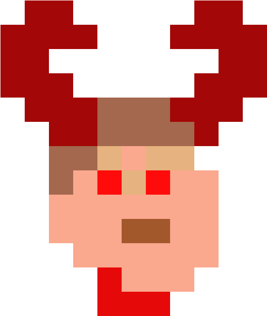 Pixelated Redneck Character