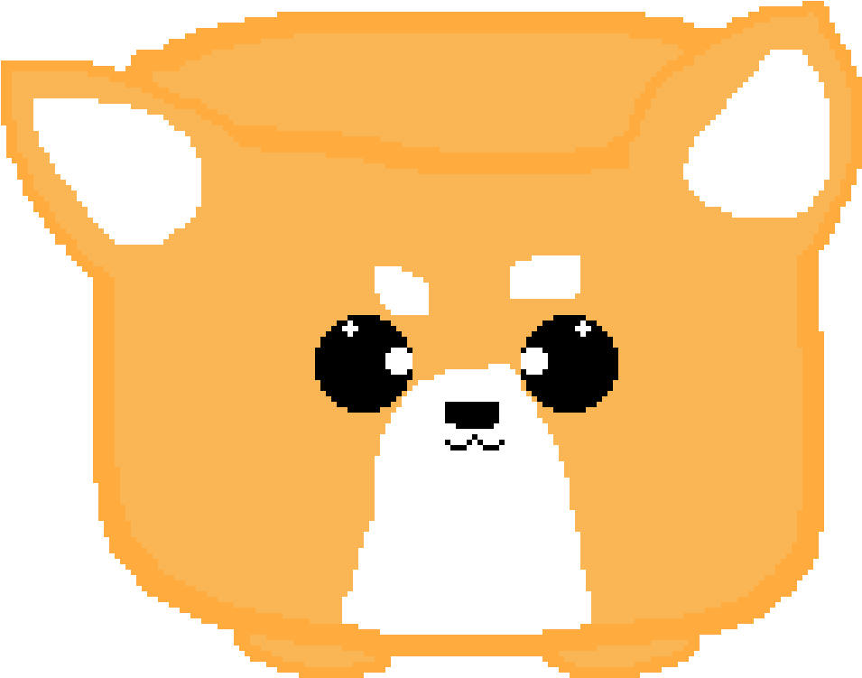 Pixelated Shiba Inu Artwork