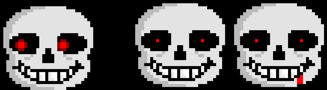 Pixelated_ Skull_ Faces_ Expressions