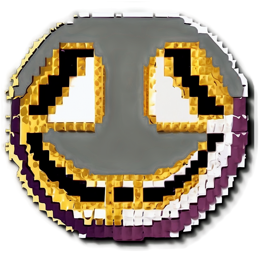 Pixelated Smiley Face Png 06112024