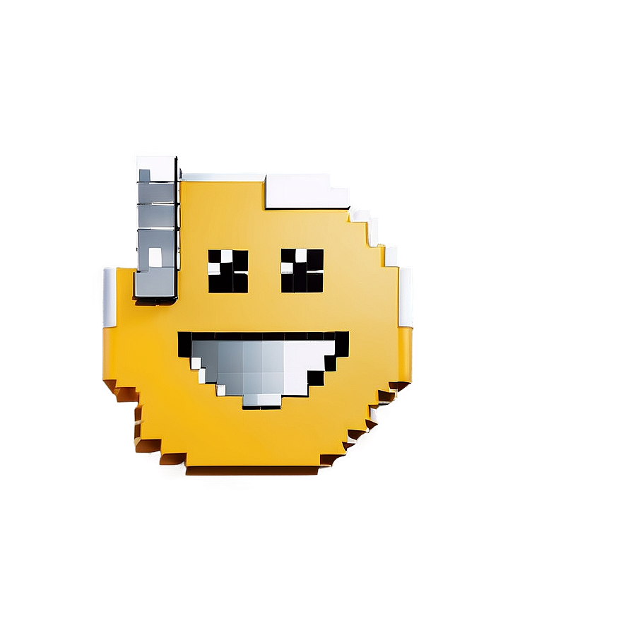 Pixelated Smiley Face Png Bmg