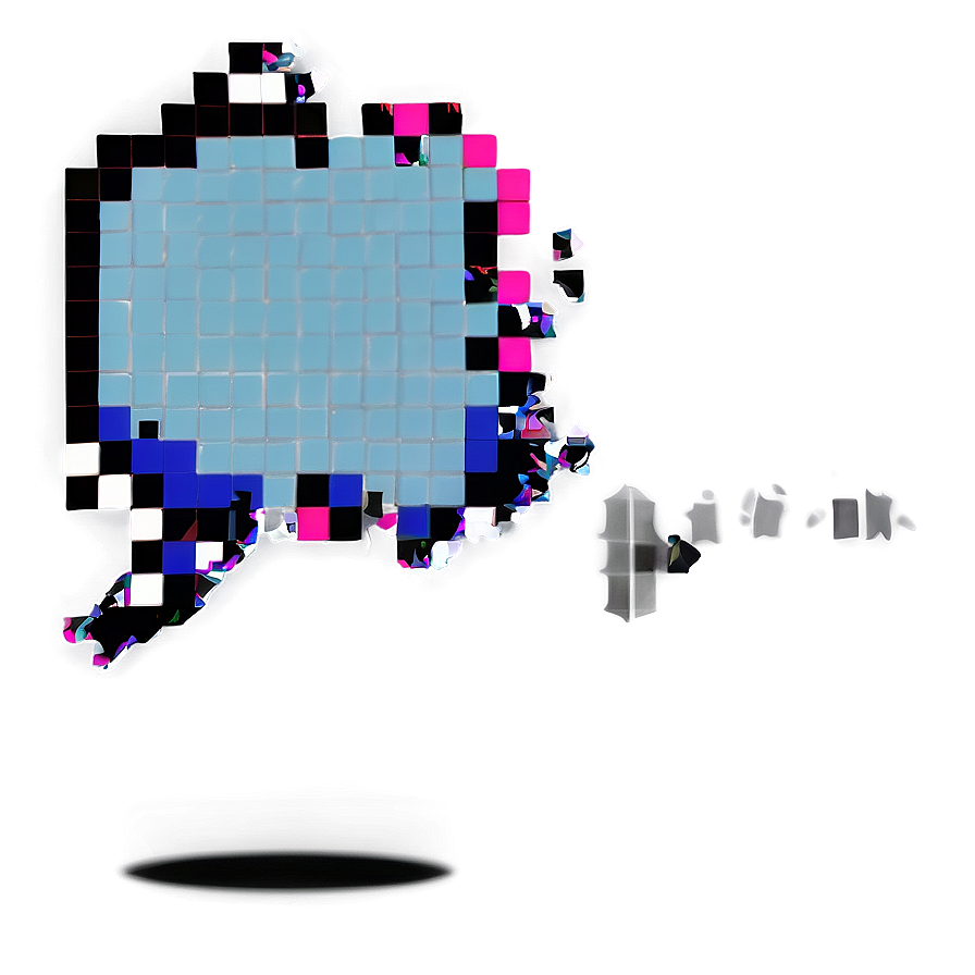 Pixelated Speech Bubble Png Yia