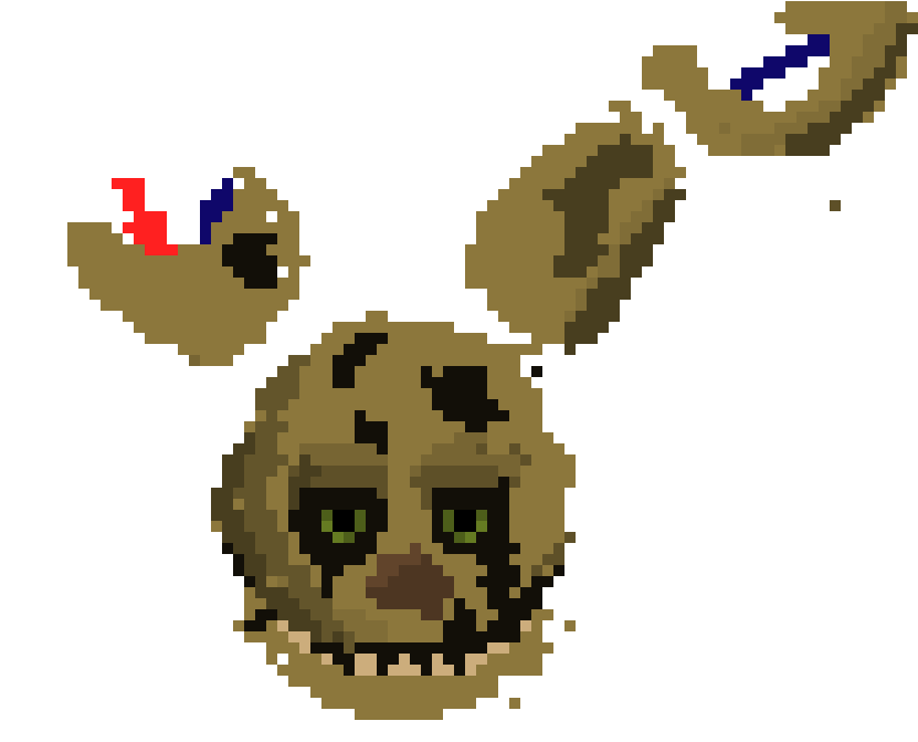 Pixelated Springtrap Head Decomposition