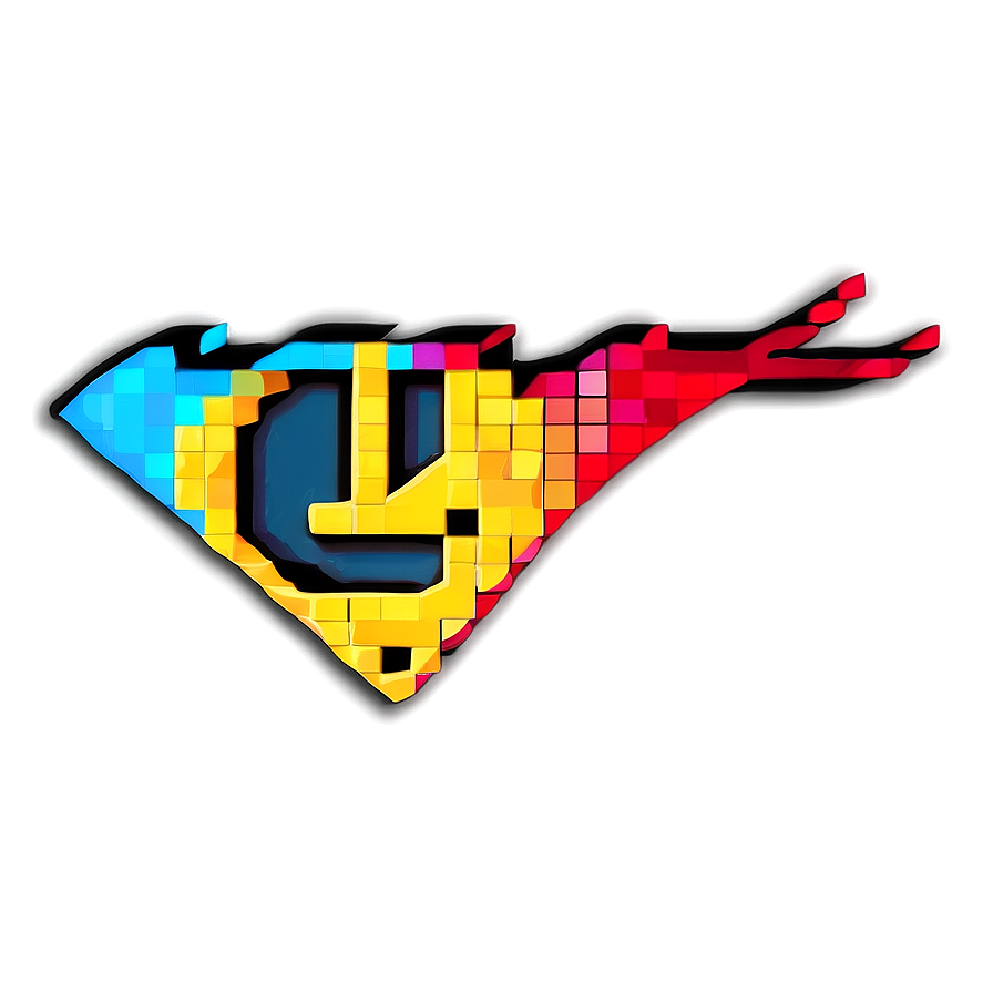 Pixelated Superhero Logo Png 06242024