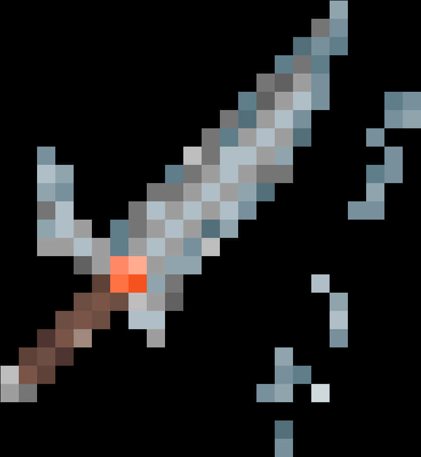 Pixelated Sword Graphic