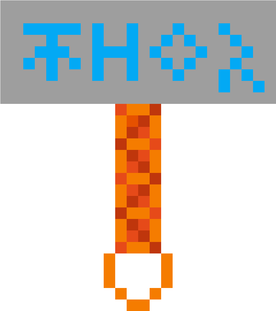 Pixelated Thor Hammer