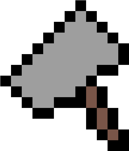 Pixelated Thor Hammer