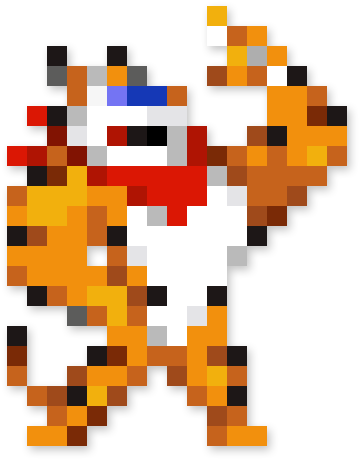 Pixelated Tony The Tiger