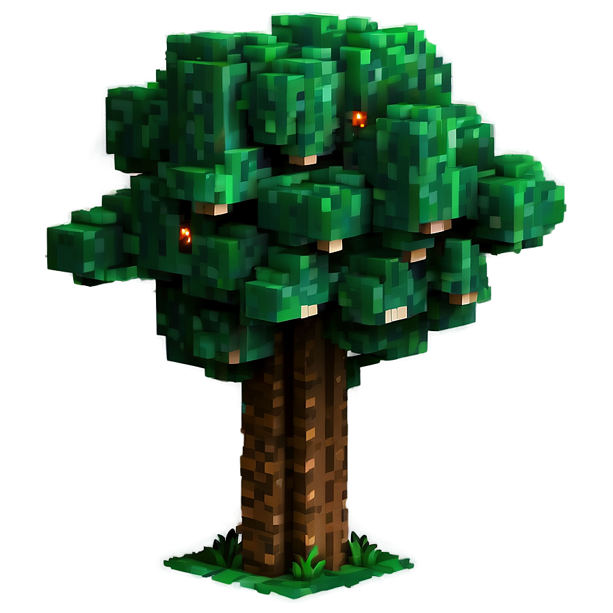 Pixelated Tree Minecraft Png 68